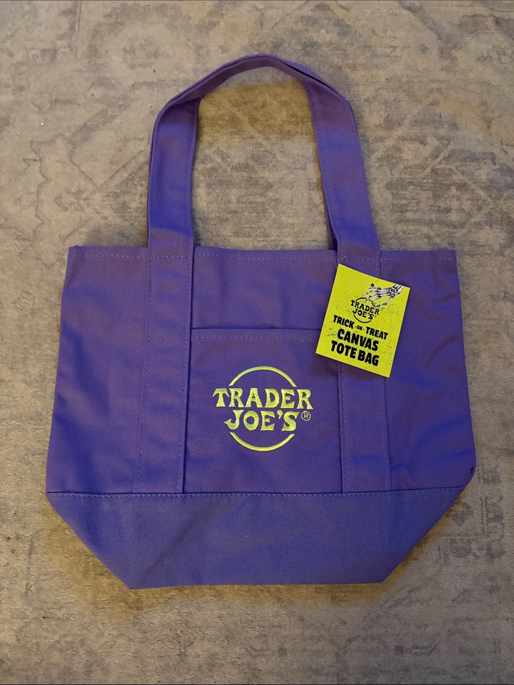 Trader Joe’s Purple Canvas Tote Bag
